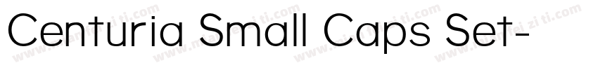 Centuria Small Caps Set字体转换